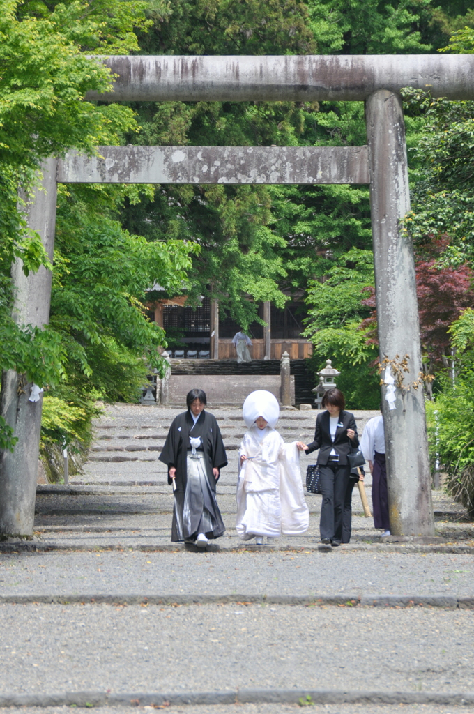 １２００年　歴史ある神社で誓いました＊＊