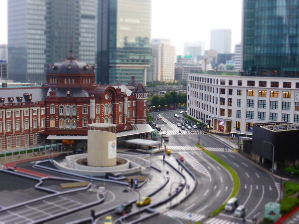 東京駅、新丸ビルから望む１