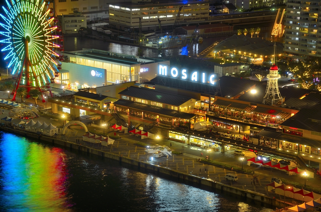 神戸ポートタワー5階展望室からの夜景02