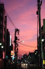 夕暮れ