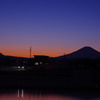 富士山と夕暮れ2