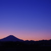 富士山と夕暮れ1