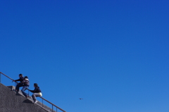 空へ昇ります