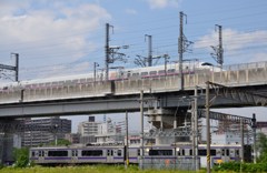 東北新幹線と東北線