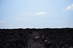 110916岩手山焼走り　岩手でも地平線が。