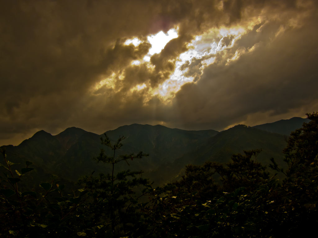 夕立の後