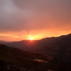 雲南の夕日
