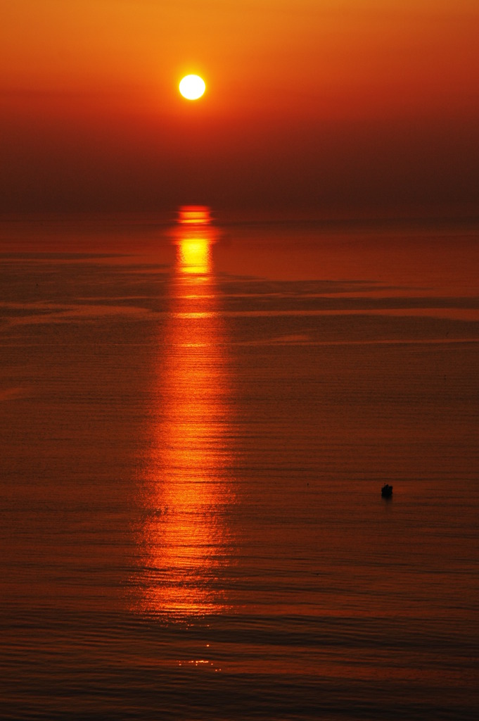 別府湾からの日の出