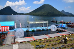 榛名湖湖上音楽祭　ステージ全景
