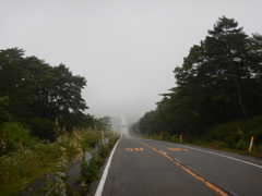 霧の榛名山道路