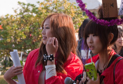 大学祭取材中