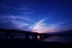 夕暮れ。