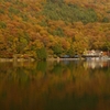 湖畔の紅葉