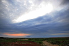 沖の夕映え