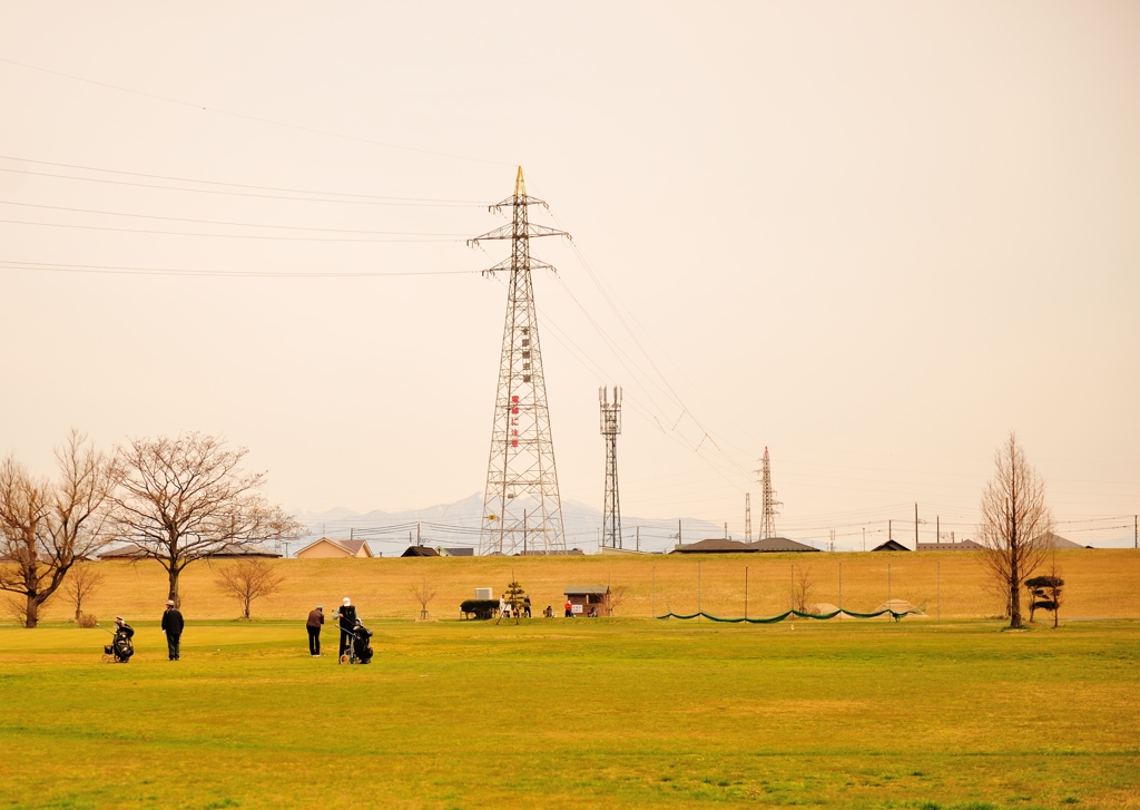 のどかな川岸