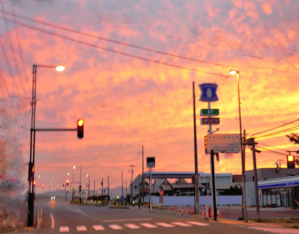 街に広がる朝