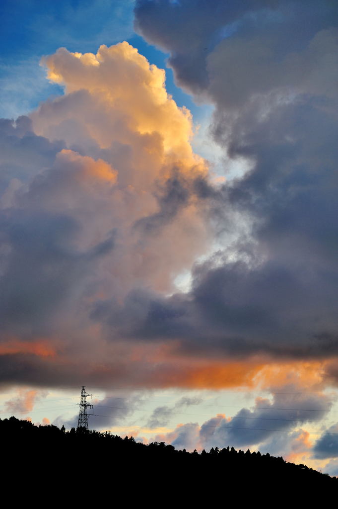 海から来た高い雲