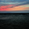 沖の夕焼け