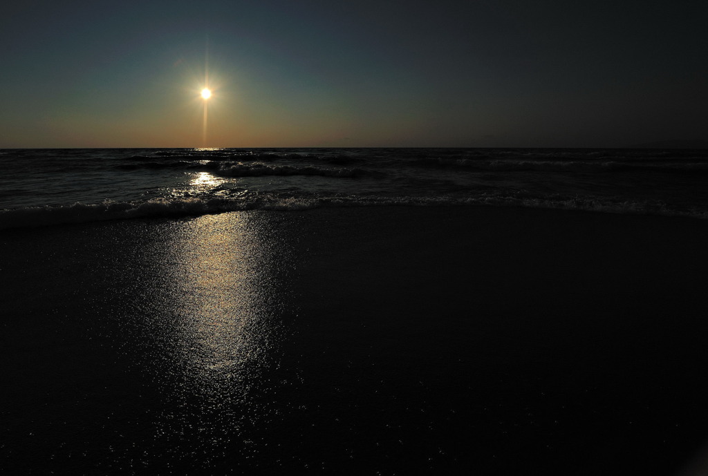 孤高の夕日