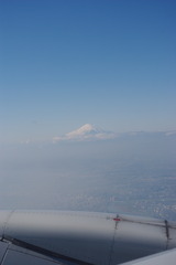 空から見た富士