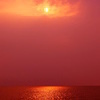 真玉の夕日