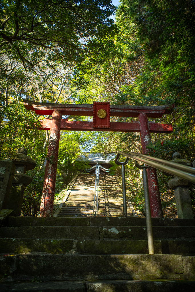 柞原八幡宮の鳥居