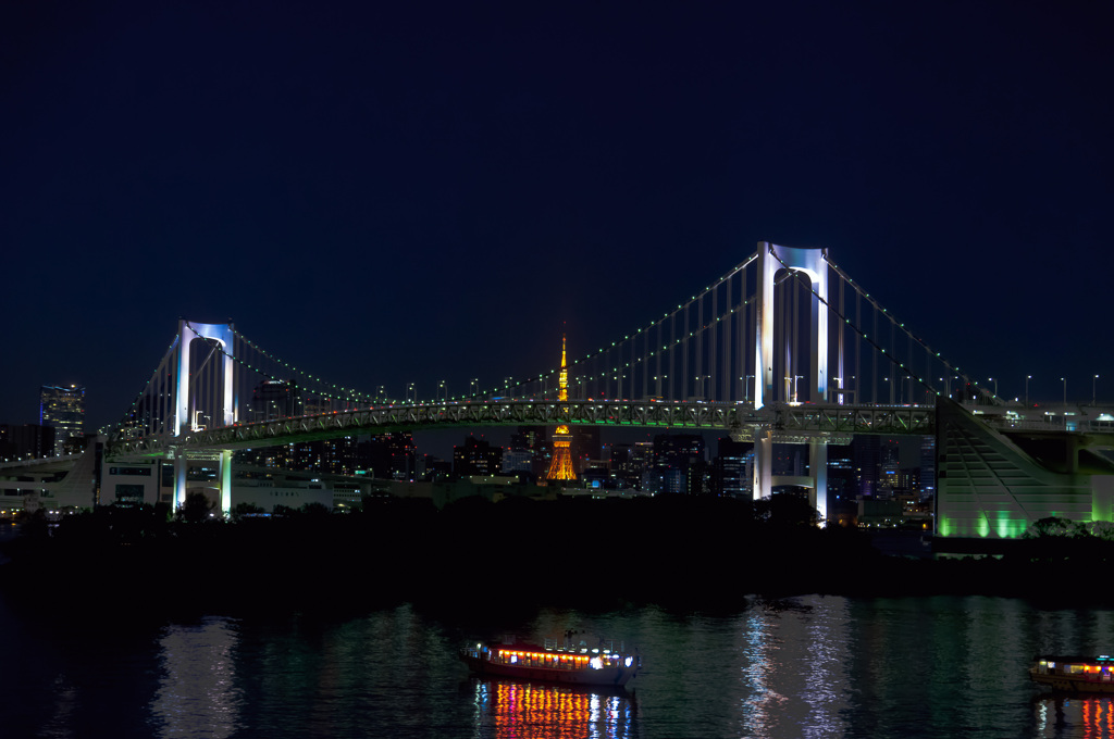 夜のお台場