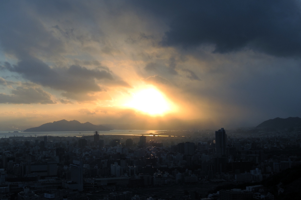 冬の夕暮れ