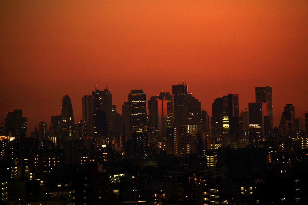 新宿夕景