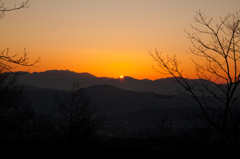 2011年最後の夕日