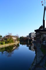 渡月小橋にて