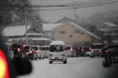 雪渋滞