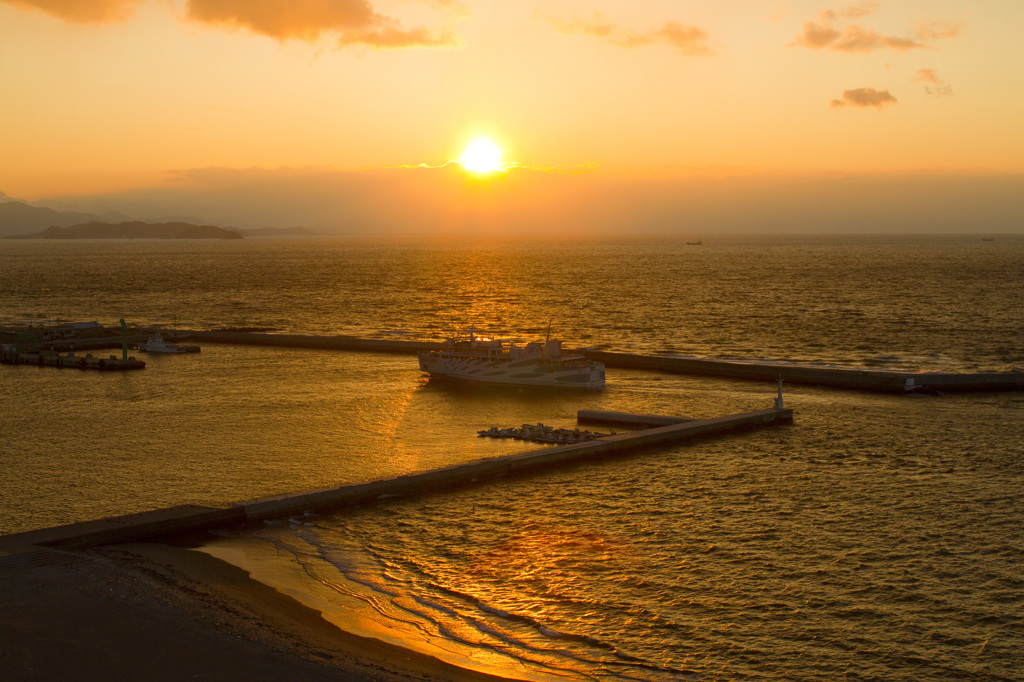 夕焼けフェリー