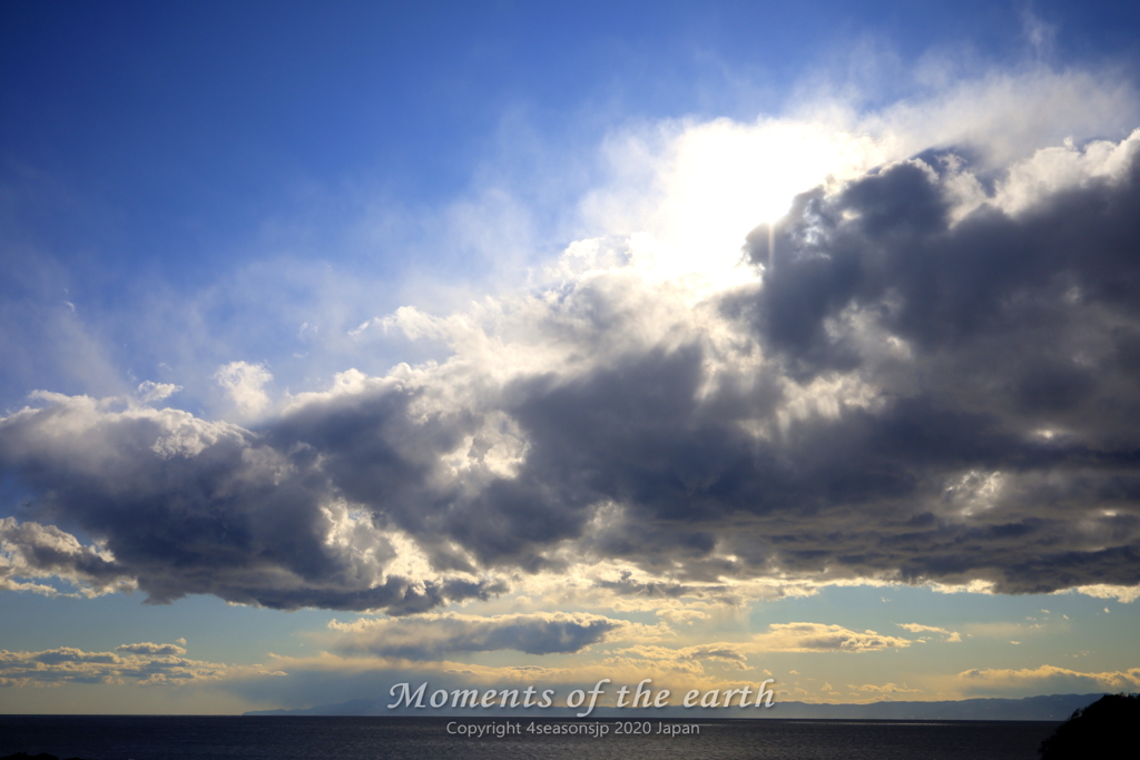 葉山の夕陽