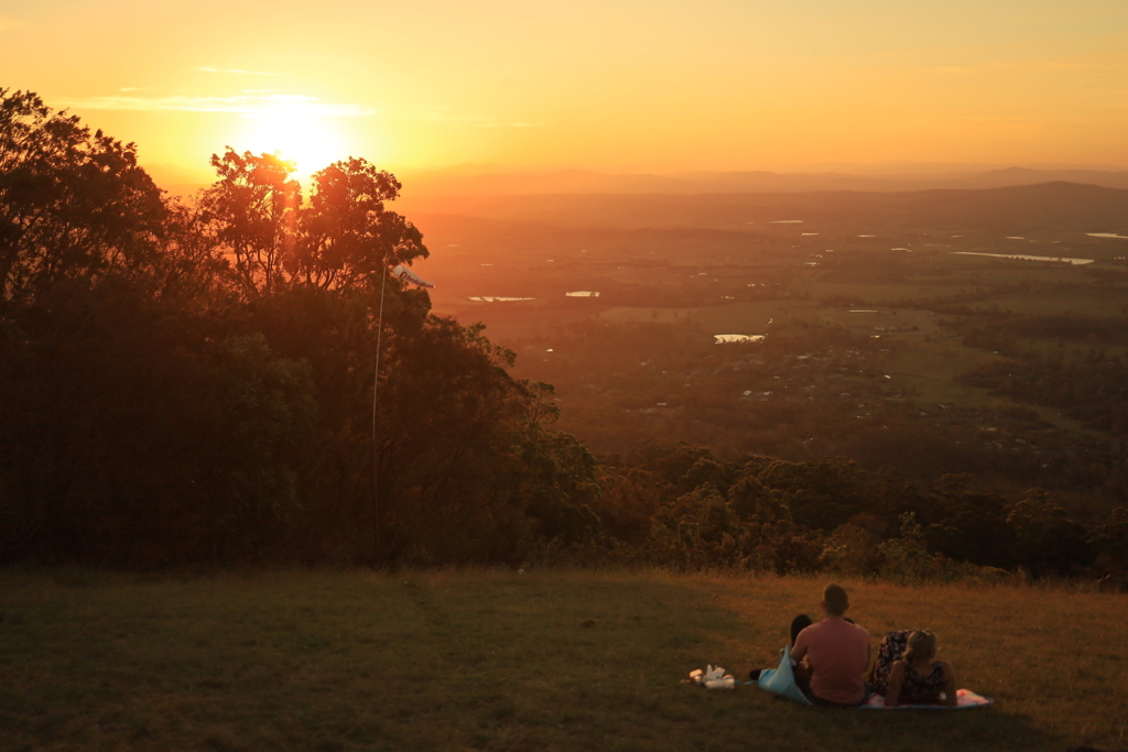 ブリスベンの夕陽 オーストラリアの風景写真