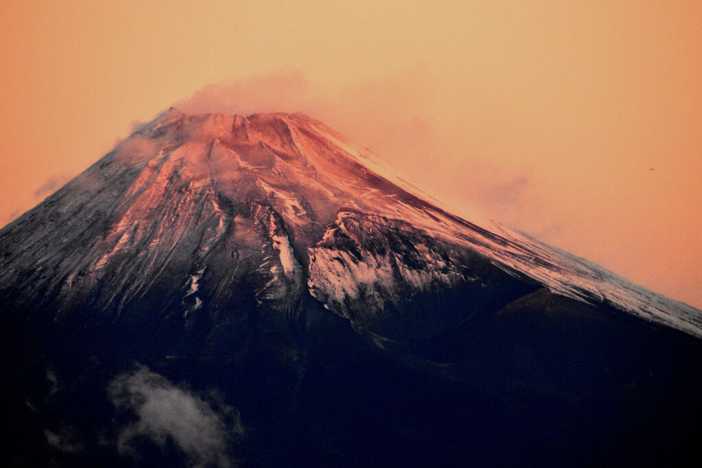 達磨山より　赤富士