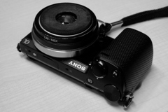 「レンズ移植：Kodak fun saver panoramic 35レンズ」