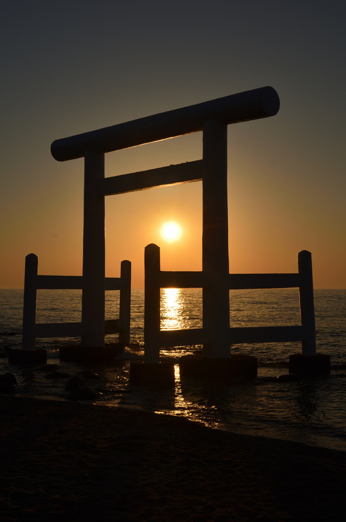 櫻井二見が浦　5月鳥居