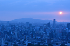 K市2022　7月-01　都市の夕景①