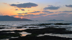 洞山2022　2月-3　鐘岬と地島の夕景