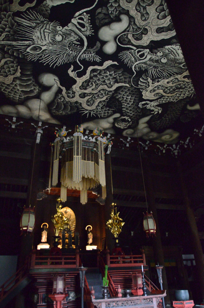 建仁寺2018　法堂　釈迦如来坐像＆双龍図