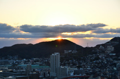 長崎2019　1月夕陽2