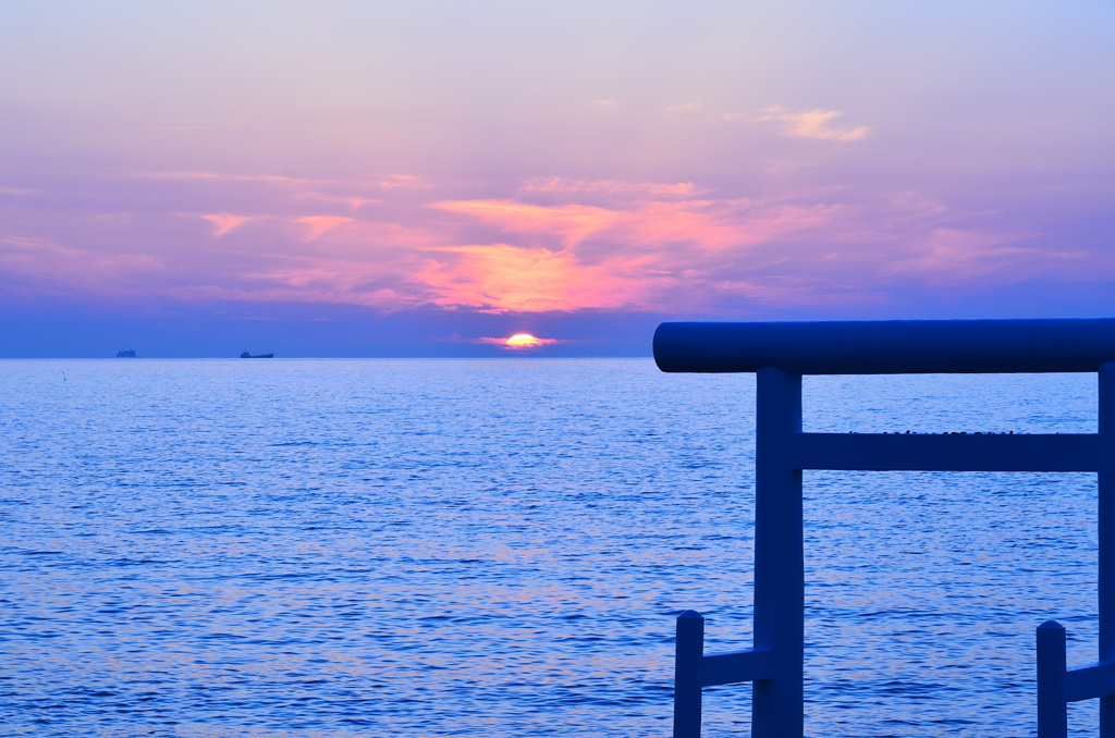 櫻井二見が浦2020　6月-3　鳥居と海