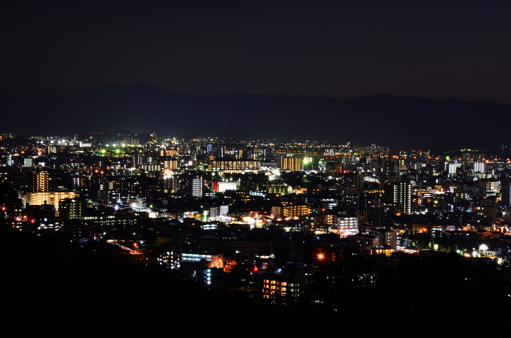 K市2019　11月　夜景 山側