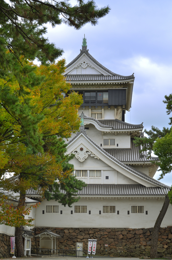 小倉城2019　11月-1　本丸広場より天守