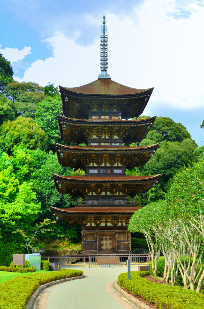 瑠璃光寺2019-2　五重塔