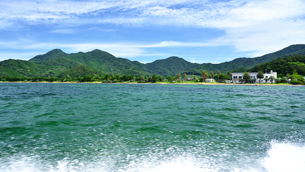 青海島2020　7月-1　遊覧船　天　地　海