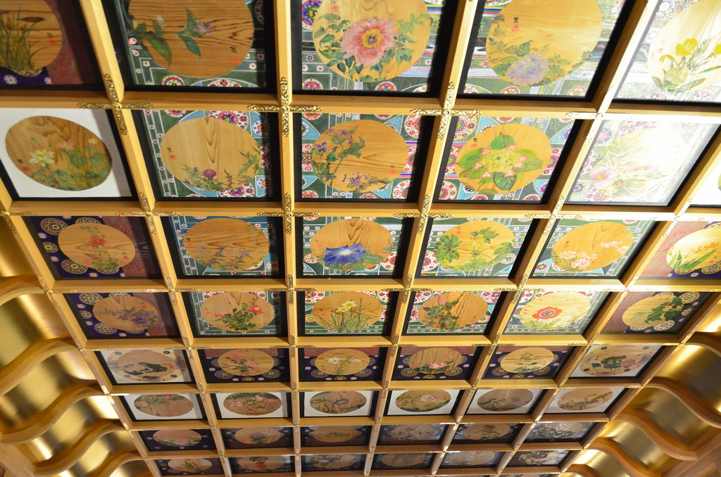如意輪寺2020　7月-1　格天井