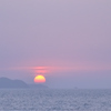 はまゆう公園2021　3月　夕陽と鐘岬②