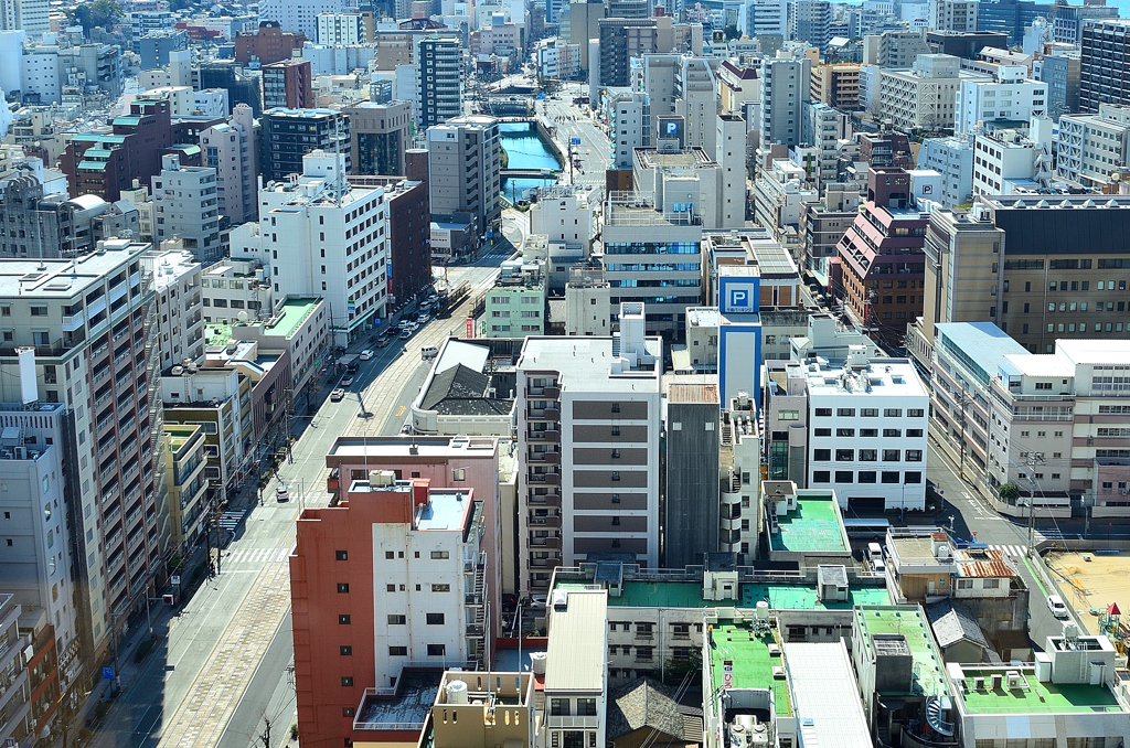 長崎2023　2月-2　新市庁舎　屋上庭園　眺望②